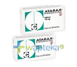 UCB S.A. PHARMA SECTOR Atarax tabletki powlekane 10 mg 25 sztuk