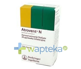 BOEHRINGEN INGELHEIM MARKETING SP. Z O.O. Atrovent N aerozol wziewny (20 mcg / dawkę) 200 dawek 10 ml