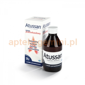 POLFARMEX Atussan, syrop 1,5mg/ml, smak pomarańczowy, 150ml