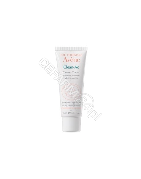 AVENE Avene Clean-AC krem nawilżający i łagodzący podrażnienia 40 ml + Clean-Ac krem oczyszczający 10 ml w prezencie!!!