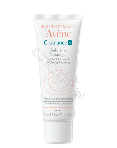 AVENE Avene Cleanance K żel-krem złuszczająco-nawilżający, sebo-regulujący 40 ml