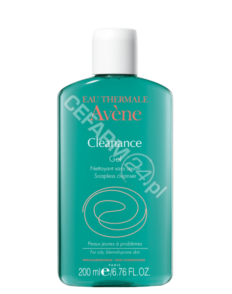 AVENE Avene Cleanance łagodny żel oczyszczający do skóry tłustej lub trądzikowej 200 ml + 100 ml GRATIS !!!