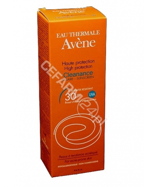 AVENE Avene Cleanance solaire spf 30 - emulsja z wysoką ochroną przeciwsłoneczną spf 30 do skóry trądzikowej 50 ml (data ważności <span class=