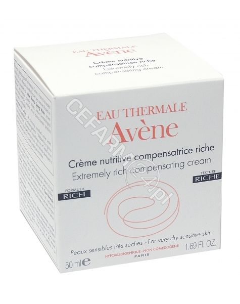 AVENE Avene creme nutrive compensatrice riche krem odżywczy do skóry wrażliwej bardzo suchej 50 ml