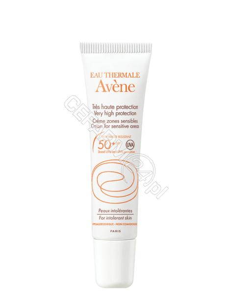 AVENE Avene krem do szczególnie wrażliwych okolic ciała spf 50 do skóry nadwrażliwej i alergicznej dzieci i dorosłych 15 ml