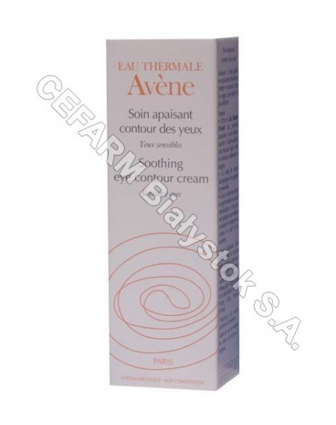 AVENE Avene krem kojący pod oczy do skóry wrażliwej 10 ml