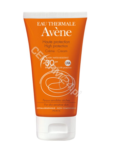 AVENE Avene krem z wysoką ochroną przeciwsłoneczną spf 30 do skóry wrażliwej suchej 50 ml