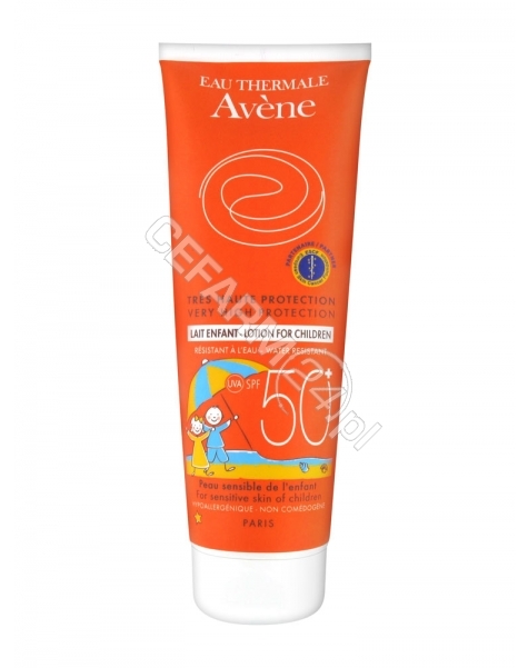 AVENE Avene mleczko dla dzieci z bardzo wysoką ochroną przeciwsłoneczną spf 50+ 250 ml + Gra edukacyjna MEMORY GRATIS !!!