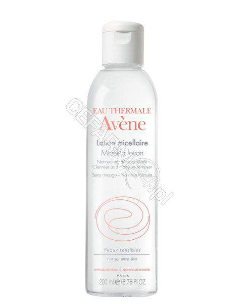 AVENE Avene płyn micelarny do oczyszczania i demakijażu skóry wrażliwej, skłonnej do zaczerwień 400 ml (nowa formuła !!!)