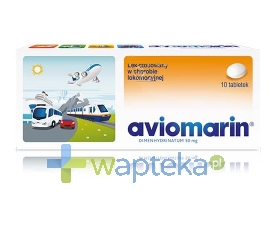 TEVA Aviomarin 50mg, 10 tabletek