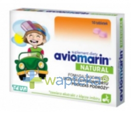 TEVA PHARMACEUTICALS POLSKA SP. Z O. O. Aviomarin Natural 10 tabletek