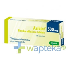 KRKA POLSKA SP. Z O.O. Azibiot tabletki powlekane 500 mg 3 sztuk