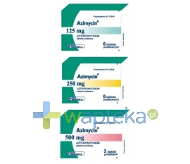 TARCHOMIŃSKIE ZAKŁADY FARM. POLFA S.A. Azimycin tabletki powlekane 125 mg 6 sztuk