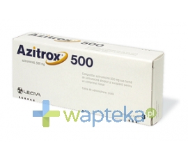 LECIVA A.S. (ZENTIVA) Azitrox 500 tabletki powlekane 500 mg 3 sztuki