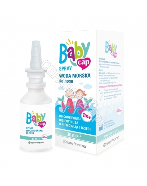 CAPEYPHARMA Babycap spray woda morska do nosa 1m+ 30 ml