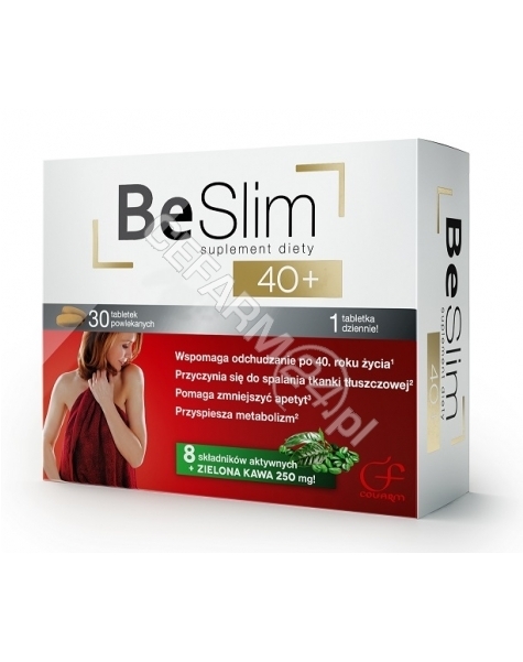 COLFARM Be slim 40+ (z zieloną kawą) x 30 tabl powlekanych