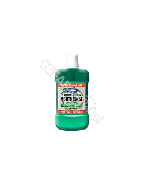 BEAUTY FORMULAS Beauty formulas active oral care płyn do płukania ust bezalkoholowy green mint z fluorem 750 ml