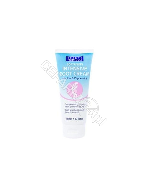 BEAUTY FORMULAS Beauty formulas intensywnie nawilżający krem do stóp 100 ml