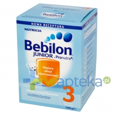 NUTRICIA POLSKA SP. Z O.O. Bebilon Junior 3 z Pronutra+ proszek 1200g + Płyta CD Gratis !!!