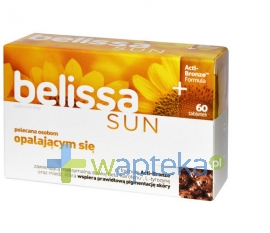 AFLOFARM FARMACJA POLSKA SP. Z O.O. Belissa Sun activ-bronze 60 tabletek