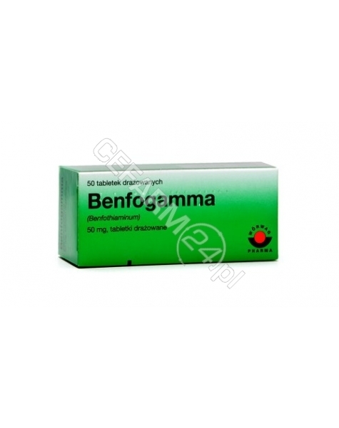 WORWAG PHARMA Benfogamma 50 mg x 50 tabl drażowanych