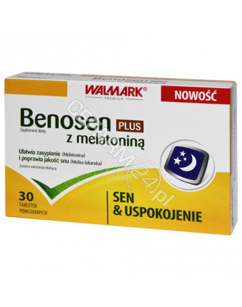 WALMARK Benosen plus z melatoniną x 30 tabl powlekanych (Walmark)