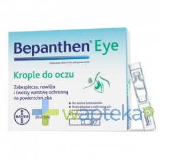 BAYER SP. Z O.O. Bepanthen eye krople do oczu 0,5ml x 20 sztuk