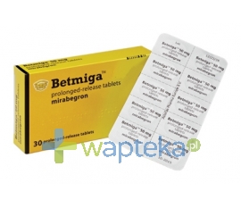 ASTELLAS PHARMA SP. Z O.O. Betmiga 25 mg tabletki o przedłużonym uwalnianiu 30 sztuk