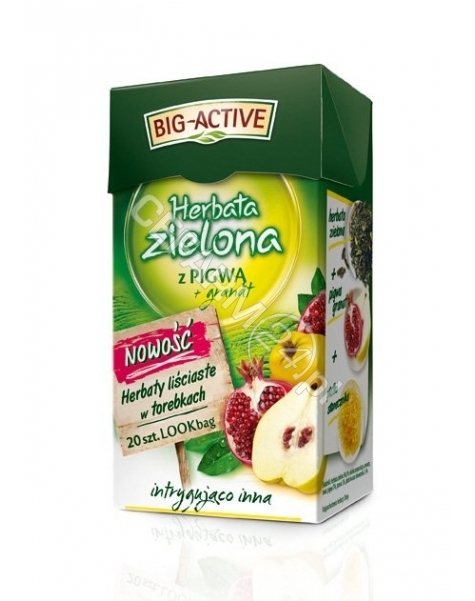 HERBAPOL LUB Big-active herbata zielona z pigwą + granat x 20 sasz