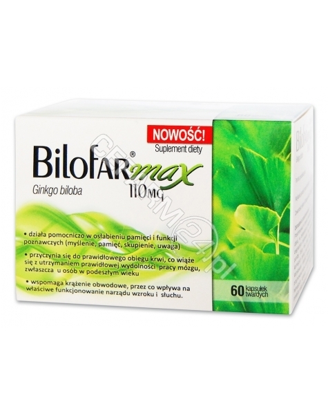 GRAVIS PHARMA Bilofar Max 110 mg x 60 kaps