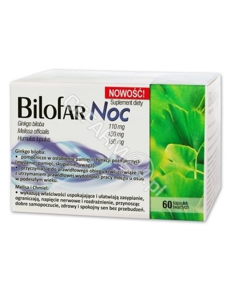 GRAVIS PHARMA Bilofar Noc x 60 kaps (data ważności <span class=