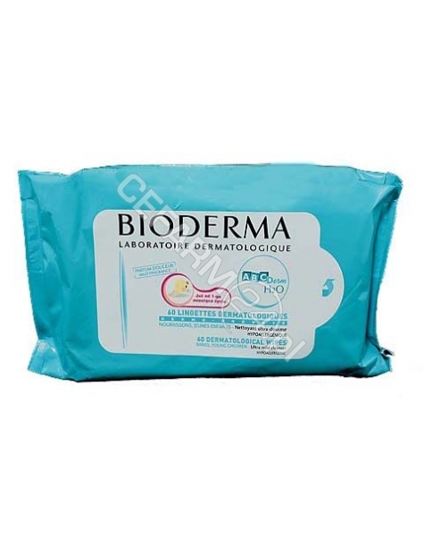 BIODERMA Bioderma abcderm lingettes - chusteczki oczyszczająco-nawilżające z płynem micelarnym 60 szt