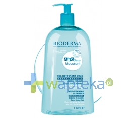 LAB.BIODERMA BIODERMA ABCDERM MOUSSANT Delikatny żel myjący do twarzy, ciała i włosów 1000ml