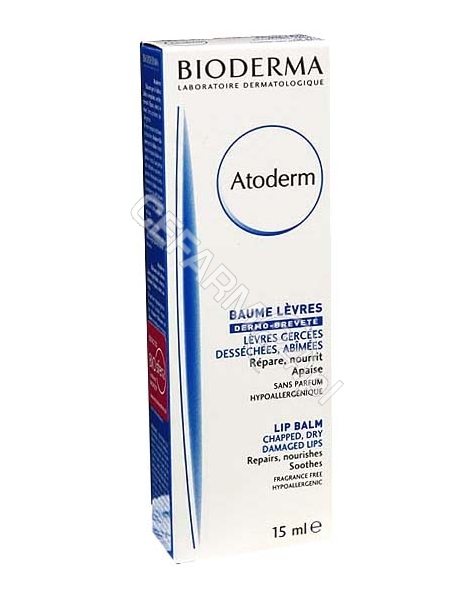 BIODERMA Bioderma atoderm lip balm - odżywczo-regenerujący balsam do ust 15 ml