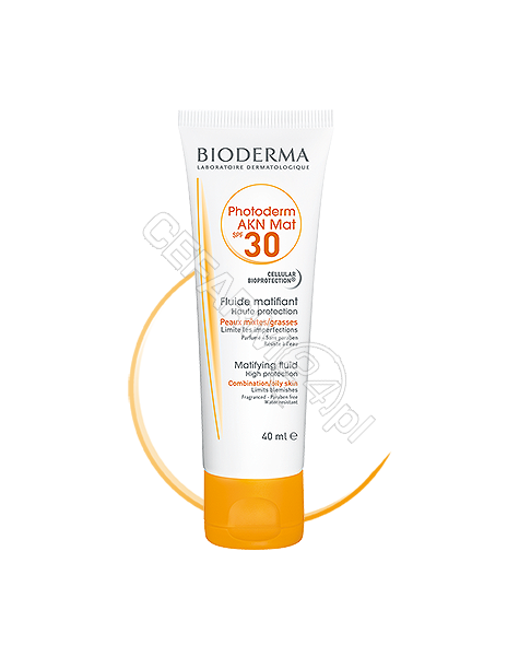 BIODERMA Bioderma photoderm akn mat - przeciwsłoneczny krem matujący spf 30, cera tłusta i trądzikowa 40 ml