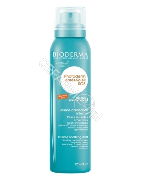 BIODERMA Bioderma photoderm apres soleil SOS spray - kojąca mgiełka 125 ml