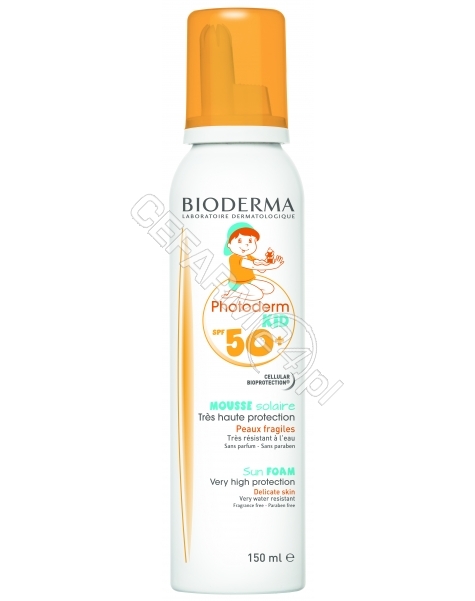 BIODERMA Bioderma photoderm kid mousse ochronna pianka spf 50+ dla dzieci 150 ml