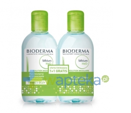 LAB.BIODERMA BIODERMA SEBIUM H2O Płyn oczyszający do twarzy 2x250 ml