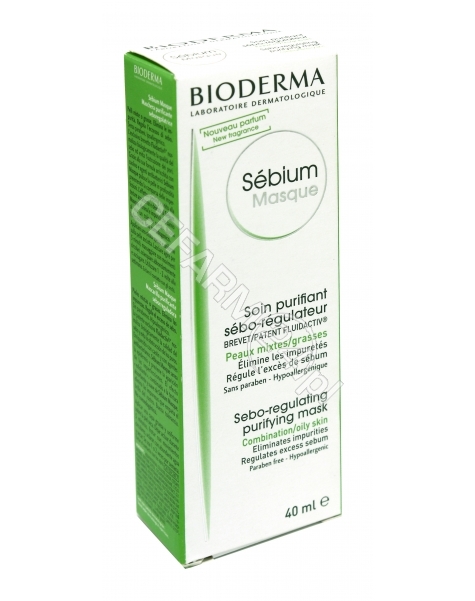 BIODERMA Bioderma sebium masque - oczyszczająca maska seboregulująca 40 ml