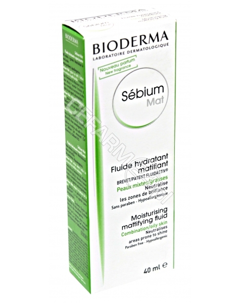 BIODERMA Bioderma sebium mat - kremowy żel matujący do skóry tłustej i mieszanej 40 ml