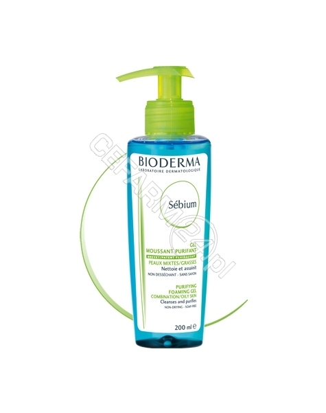 BIODERMA Bioderma sebium moussant - antybakteryjny żel do mycia twarzy z kompleksem fluidactiv 500 ml