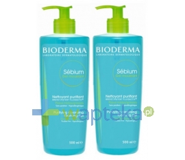 LAB.BIODERMA BIODERMA SEBIUM MOUSSANT Żel do skóry trądzikowej 2x500ml