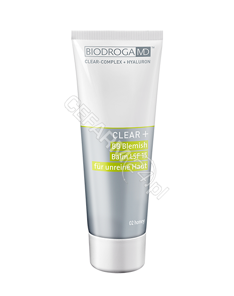 BIODROGA Biodroga Clear+ BB blemish spf 15 krem na dzień 02 honey 75 ml