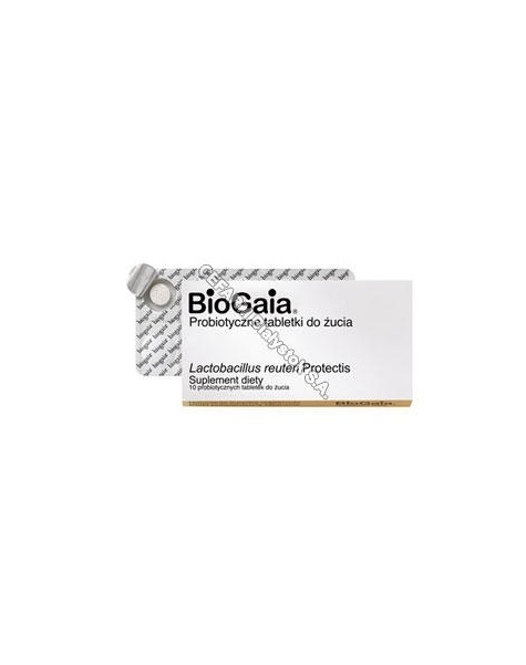 BIOGAIA Biogaia x 10 probiotycznych tabletek do żucia o smaku cytrynowym