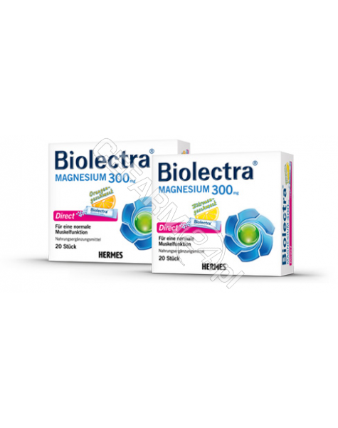 ALPEN PHARMA Biolectra magnez 300 mg direct x 20 sasz o smaku pomarańczowym