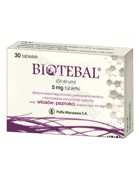 POLFA WARSZA Biotebal 5 mg x 30 tabl