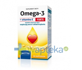 DIAGNOSIS S.A. BIOTTER Omega-3 + witamina E Forte 60 kapsułek