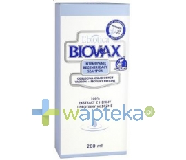 LBIOTICA BIOVAX LATTE Szampon regenerujący odbudowa osłabionych włosów 200 ml