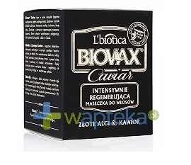 LBIOTICA BIOVAX Maseczka CAVIAR do każdego rodzaju włosów 125ml