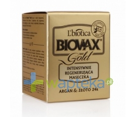 LBIOTICA BIOVAX maseczka GOLD do pielęgnacji każdego rodzaju włosów 125ml + maseczka BIOVAX 20ml GRATIS